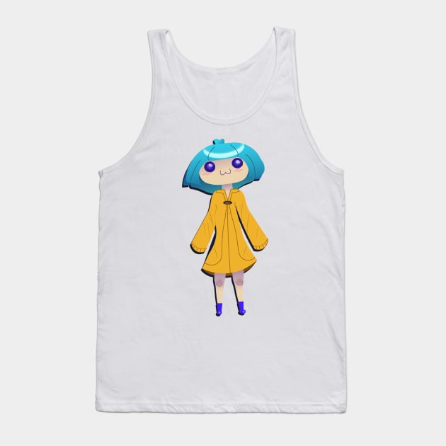 Yellow Coat Tank Top by YumomoChan